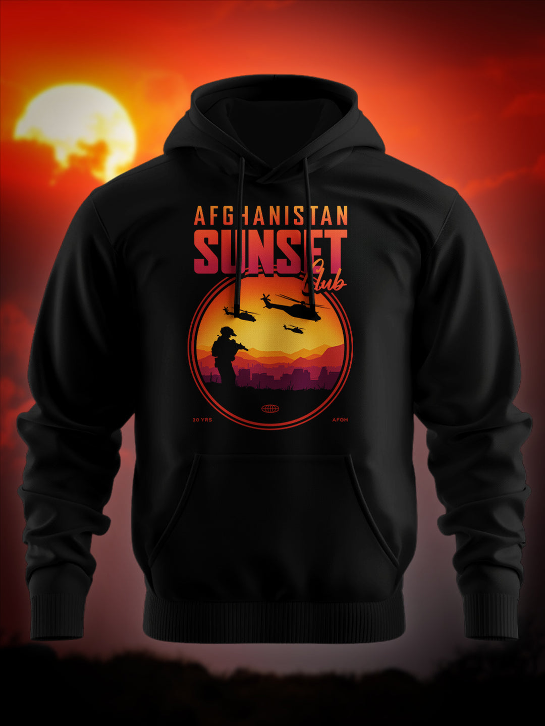"AFG Sunset Club" Premium Hoodie