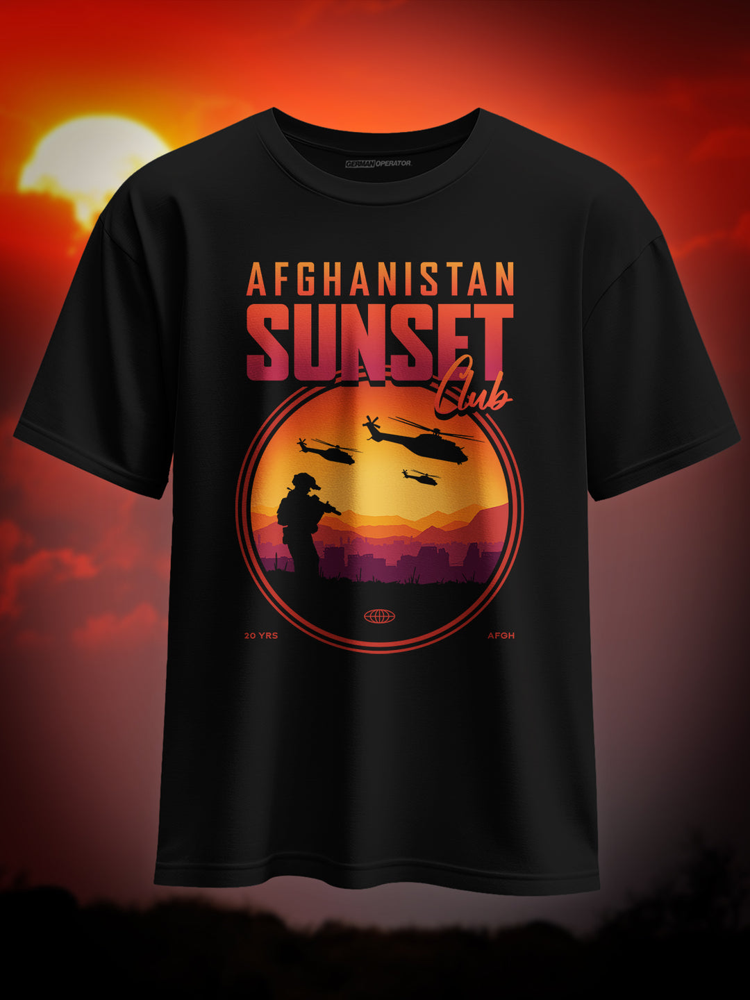 "AFG Sunset Club" Heavy Oversize Shirt