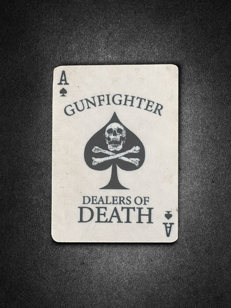 "Gunfighter Deathcard" Lasercut Patch