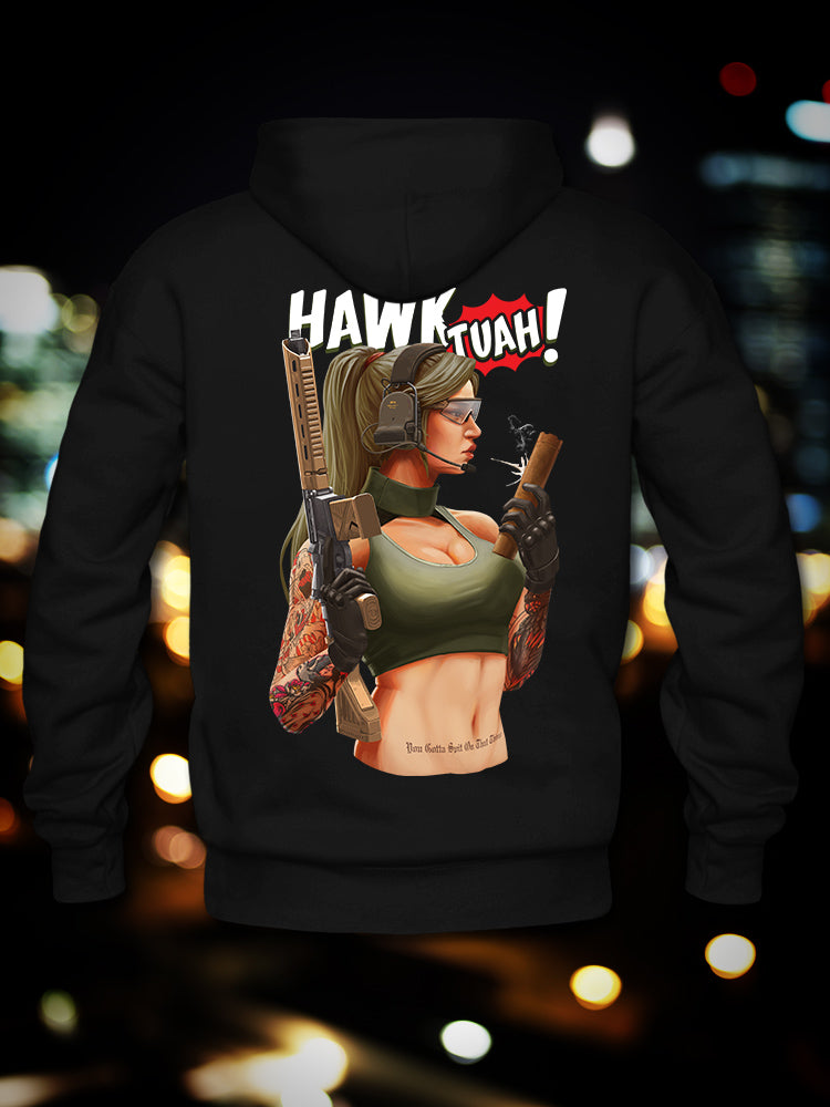 "Hawk Tuah" Premium Hoodie