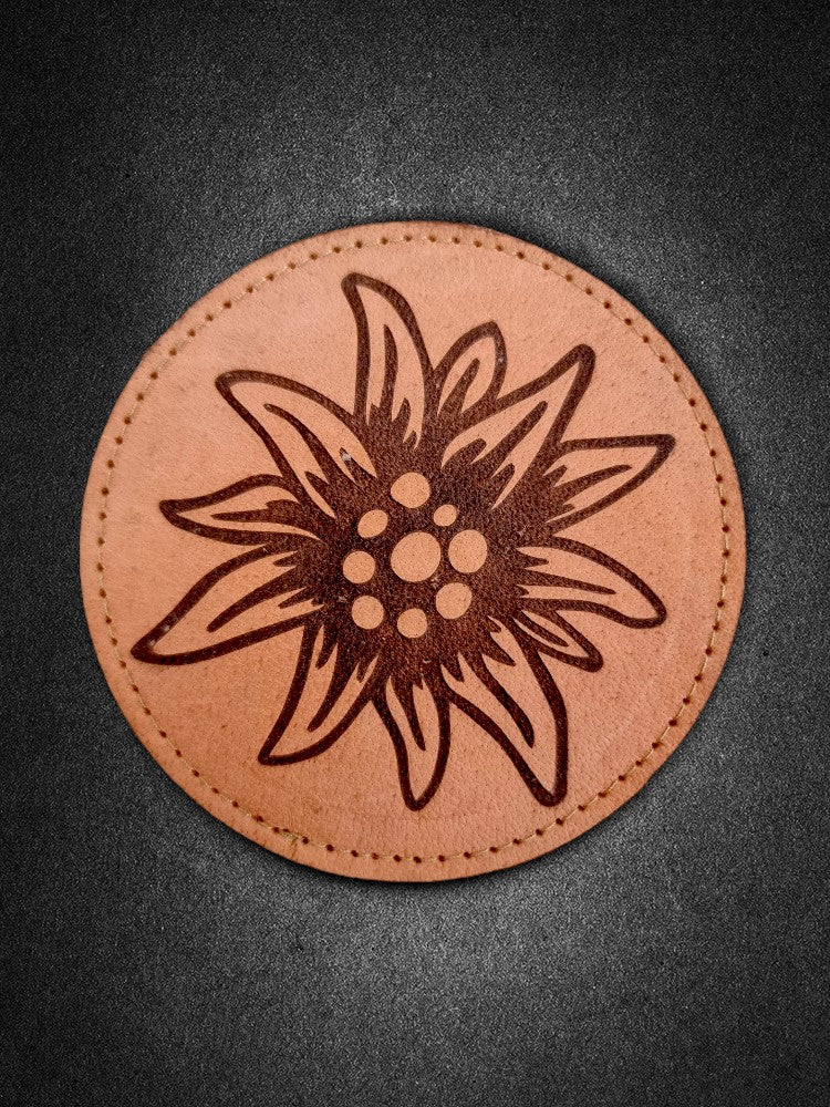 "Edelweiss" Leder Patch