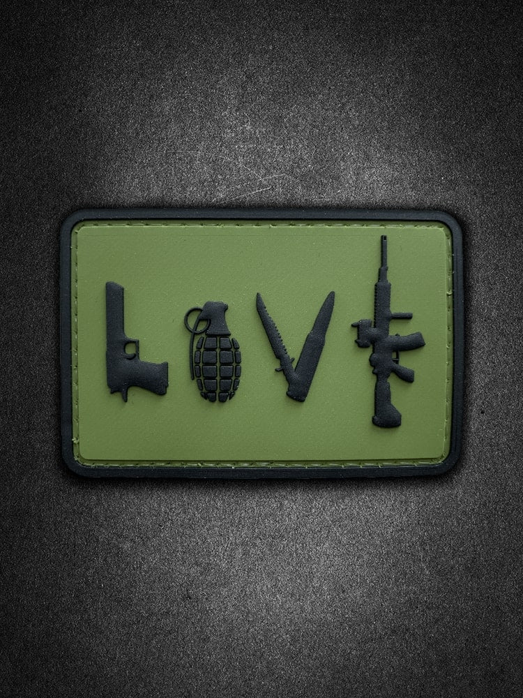 "Love" PVC Patch