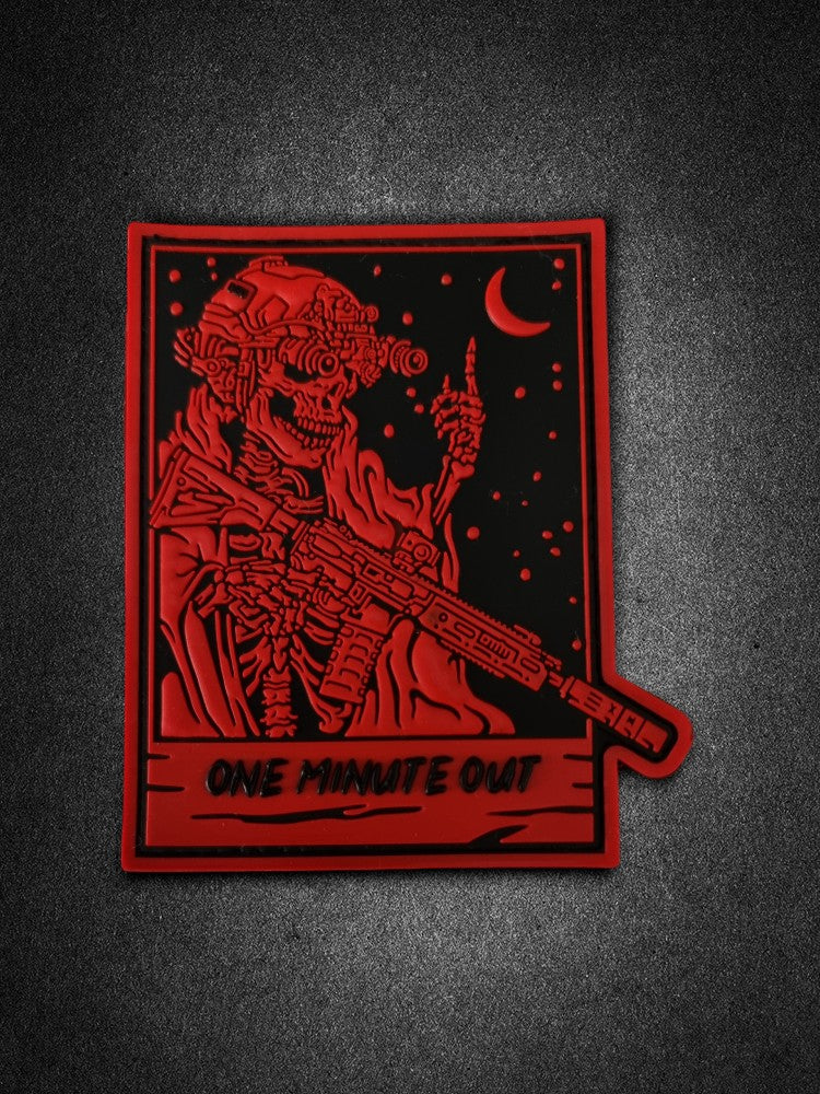"One Minute Out" PVC Patch