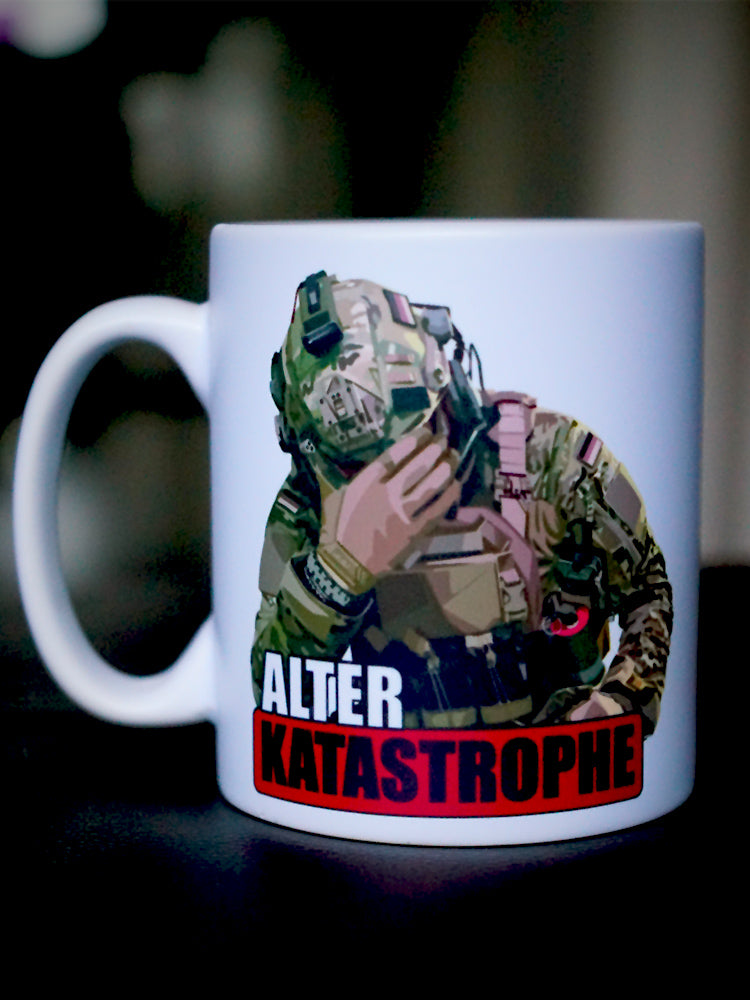 "Alter, Katastrophe!" Tasse weiß