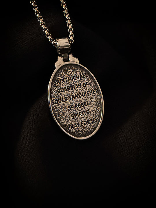 "St. Michael - Protect us" Halskette
