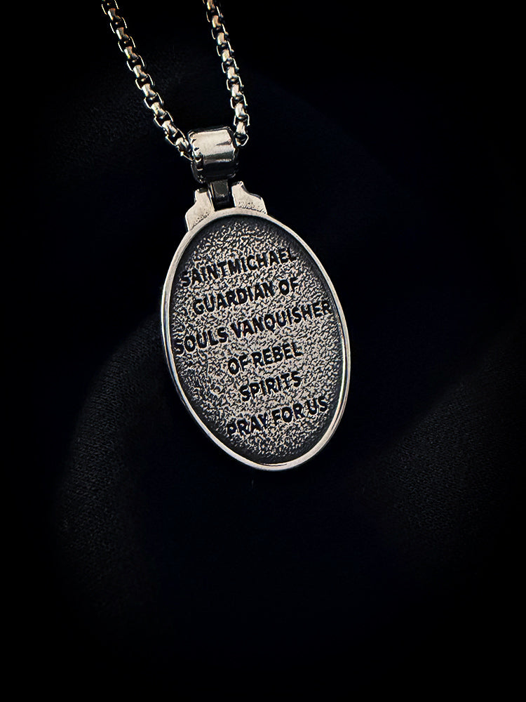 "St. Michael - Protect us" Halskette