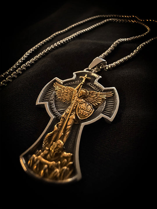 "St. Michael - Quis ut Deus" Halskette