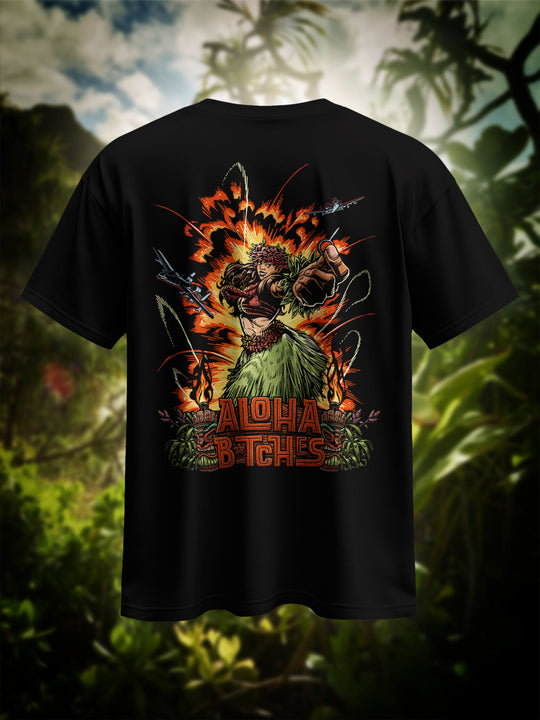"Aloha B*tches" Heavy Oversize Shirt