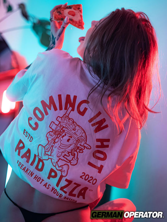"RAID PIZZA" Heavy Oversize Shirt