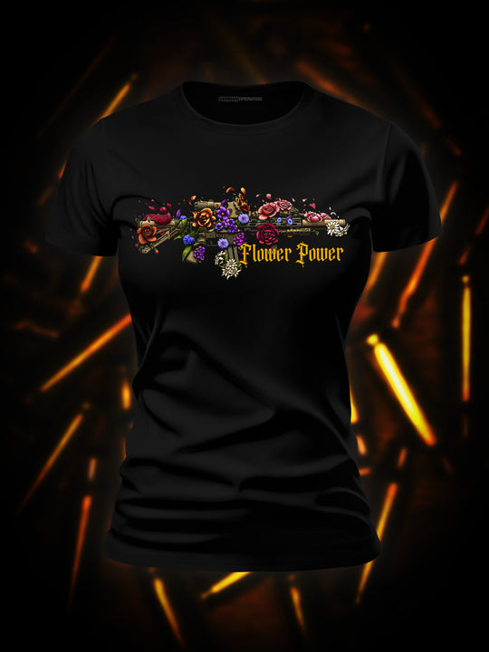 "Flower Power" Damen T-Shirt