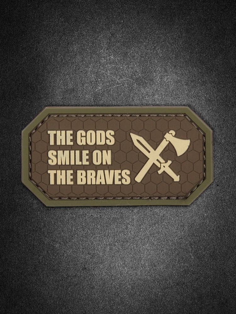 "Gods smile on the braves" PVC Patch