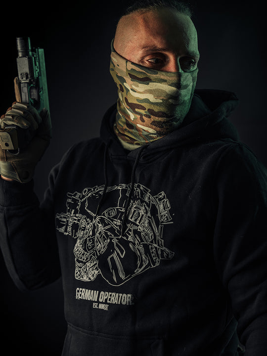 "German Operator Skull" Premium Hoodie