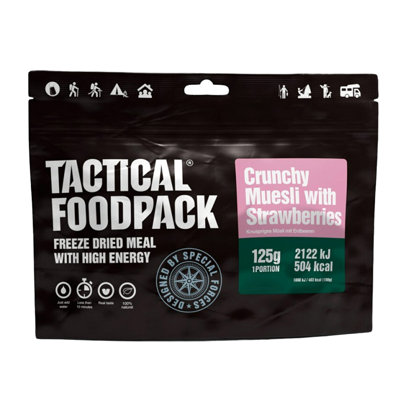 Tactical Foodpack "Knuspermüsli mit Erdbeeren"