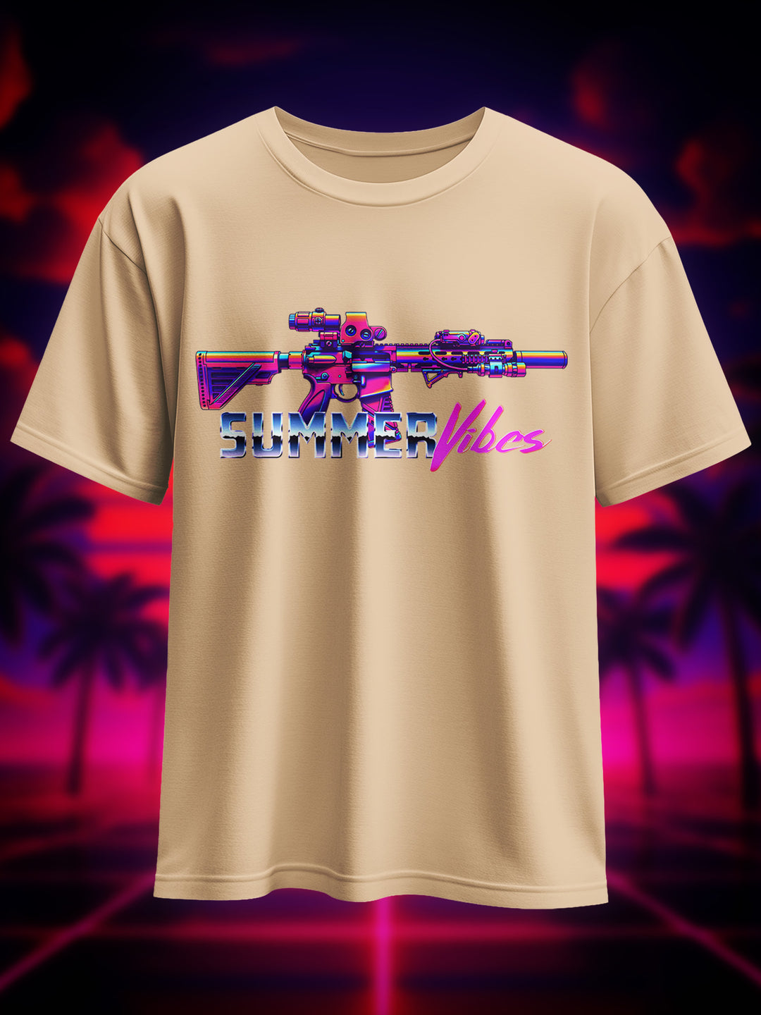"Summer Vibes Retro" Heavy Oversize Shirt