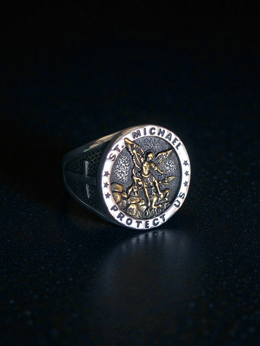 "St.Michael - Protect us" Ring