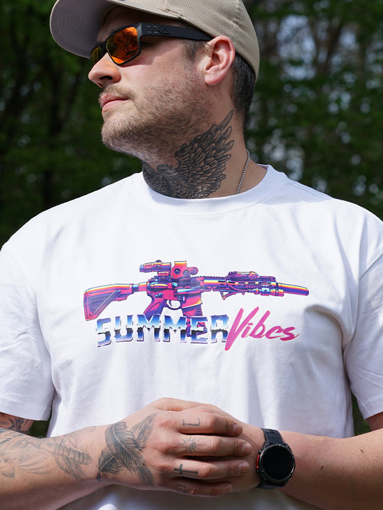 "Summer Vibes Retro" Heavy Oversize Shirt