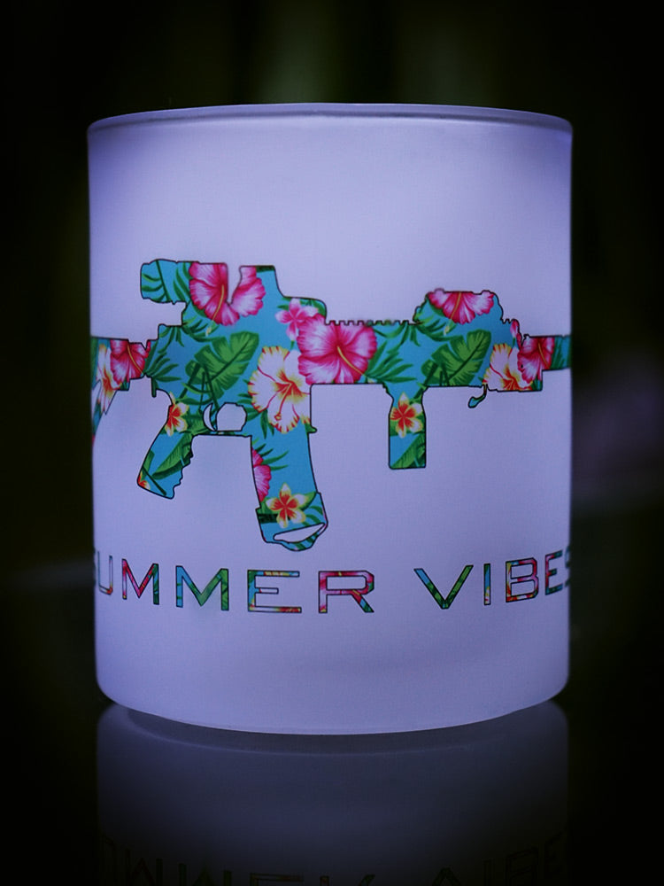 "Summer Vibes" Glastasse satiniert