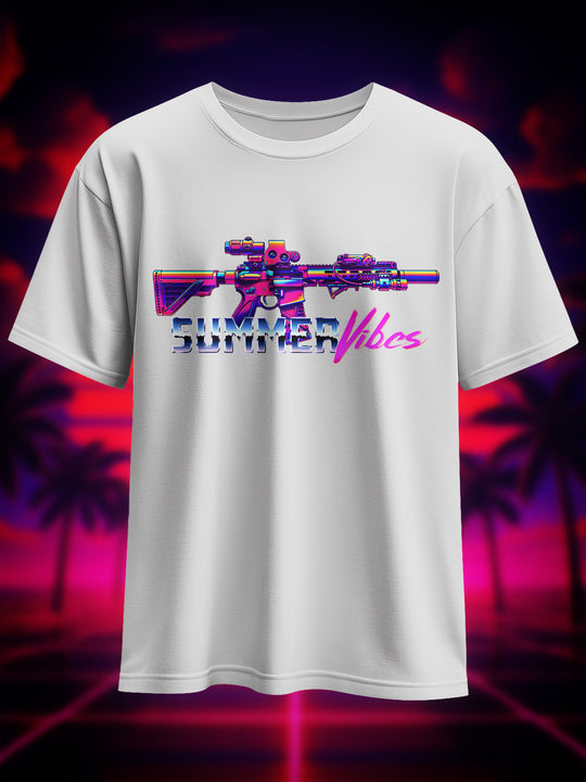 "Summer Vibes Retro" Heavy Oversize Shirt