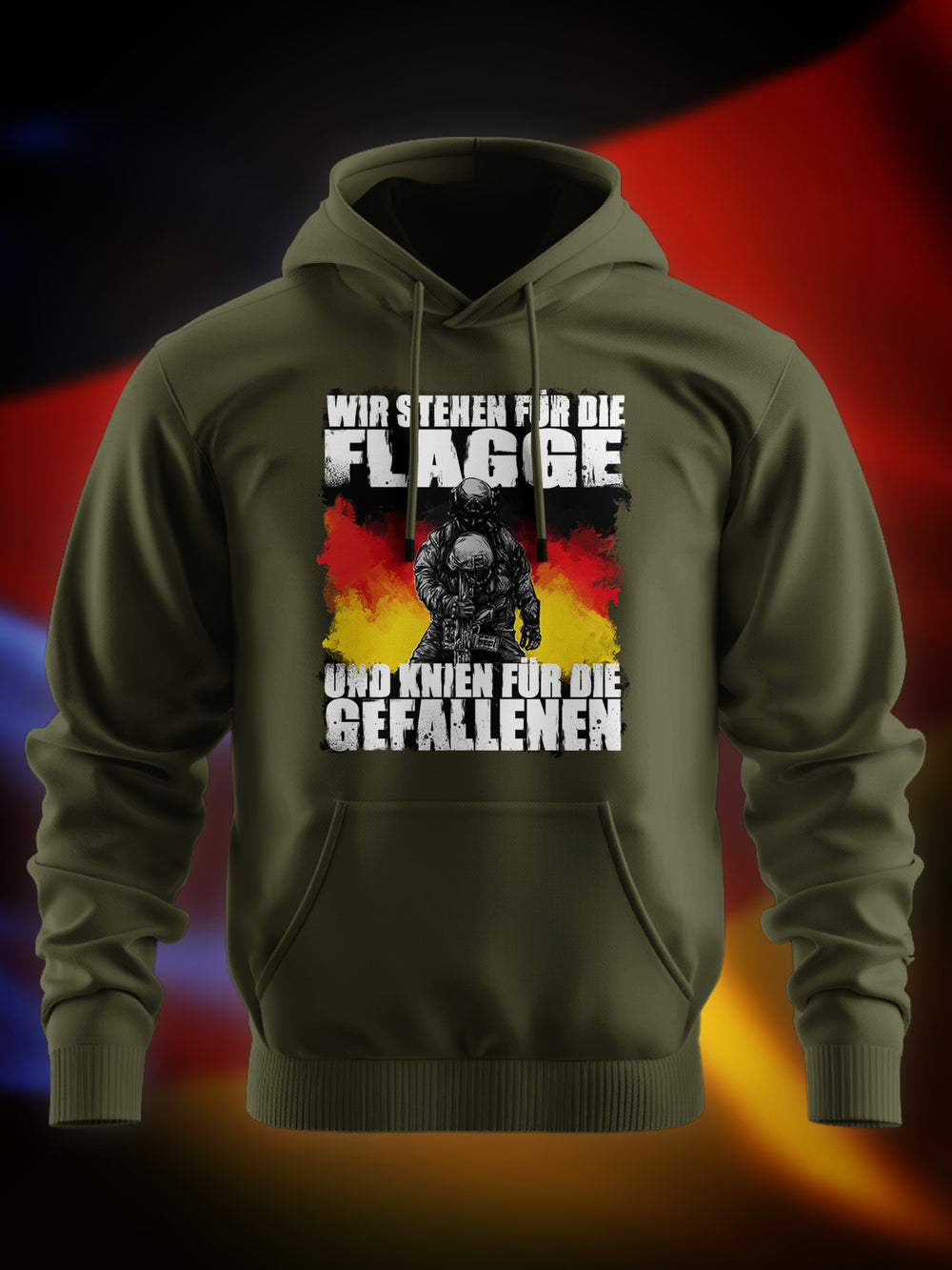 "Wir stehen für die Flagge" Premium Hoodie