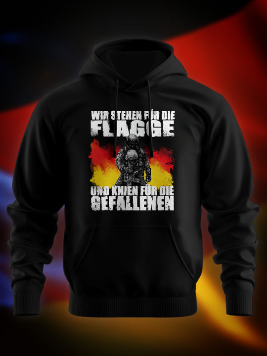 "Wir stehen für die Flagge" Premium Hoodie