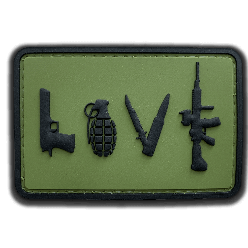 "Love" PVC Patch