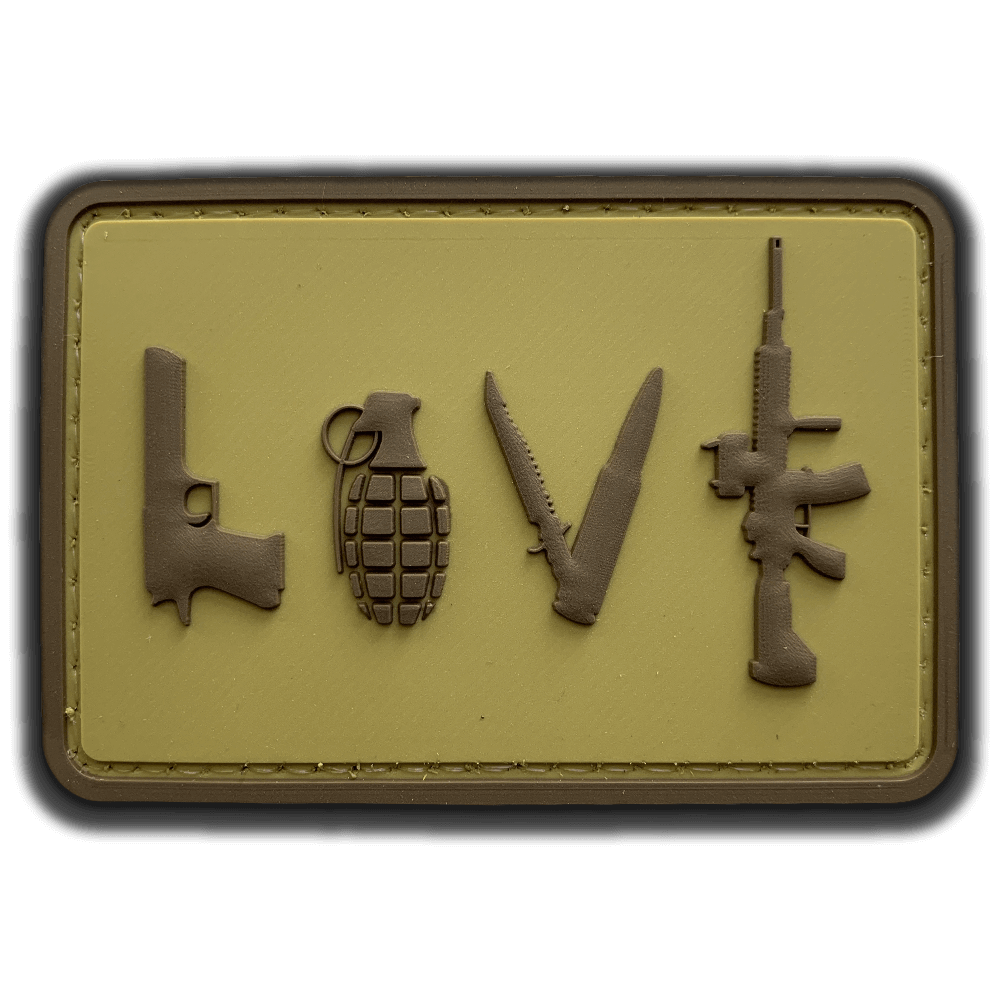 "Love" PVC Patch