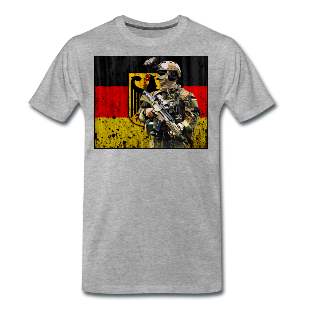 "The German Operator" Premium Shirt - Grau meliert