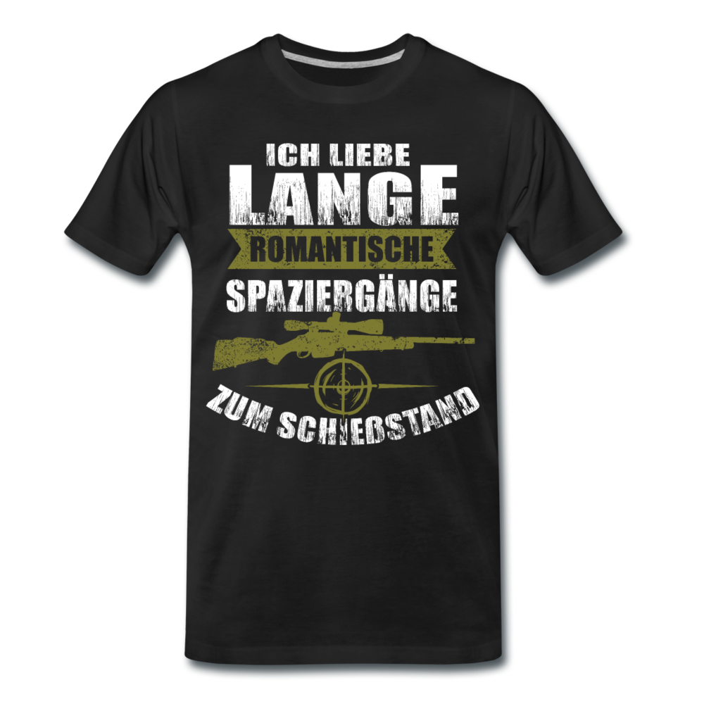 "Lange Spaziergänge" Premium Shirt - Schwarz