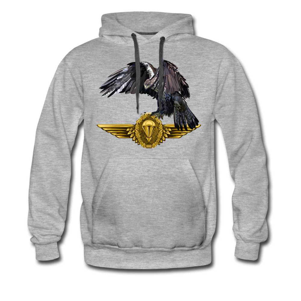 "Seeadler" Premium Hoodie - Grau meliert