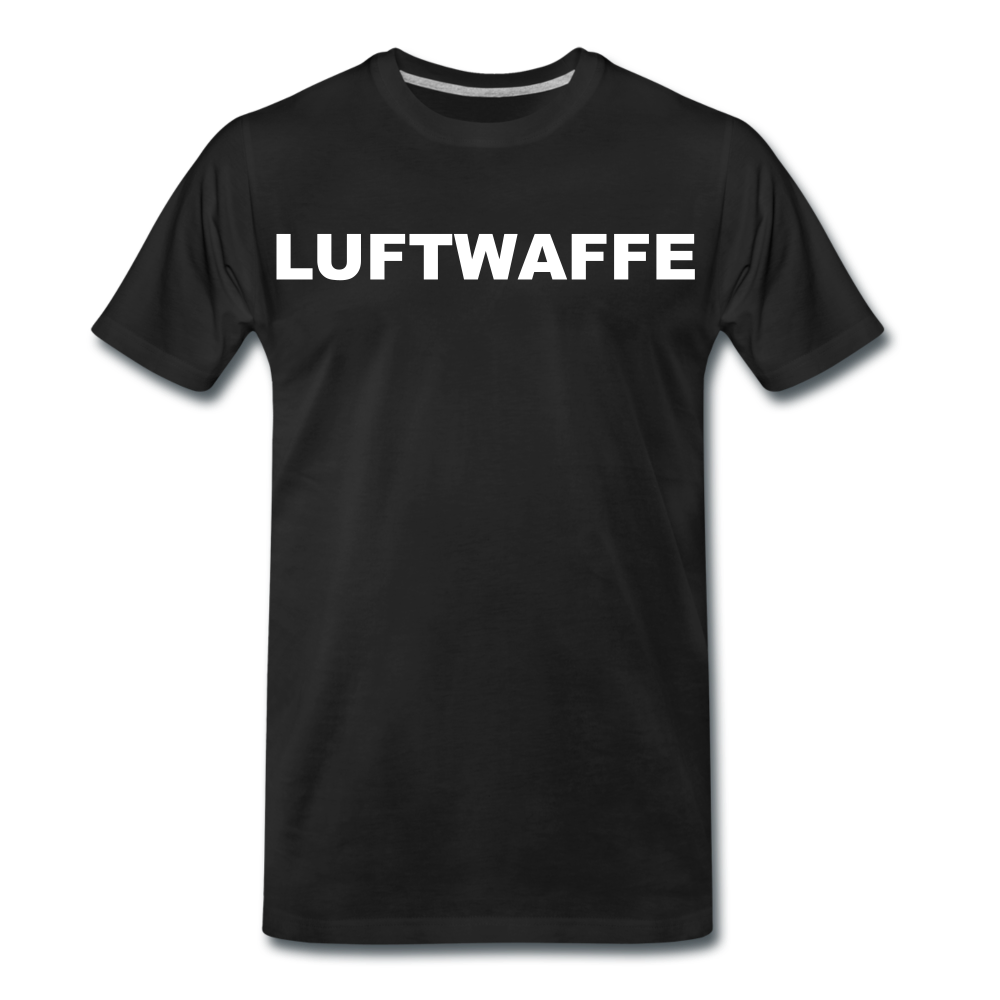 "LUFTWAFFE" Premium Flock Shirt Hell - Schwarz