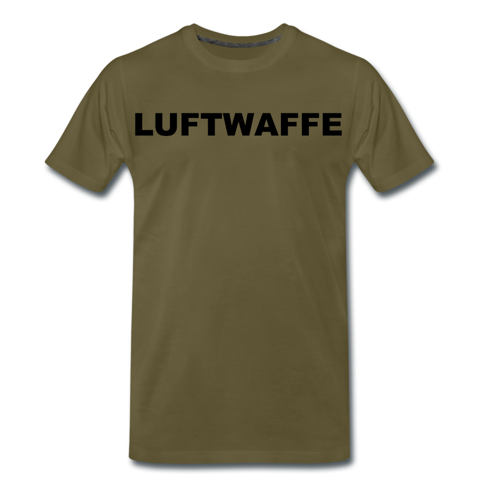 "LUFTWAFFE" Premium Flock Shirt Dunkel - Khaki