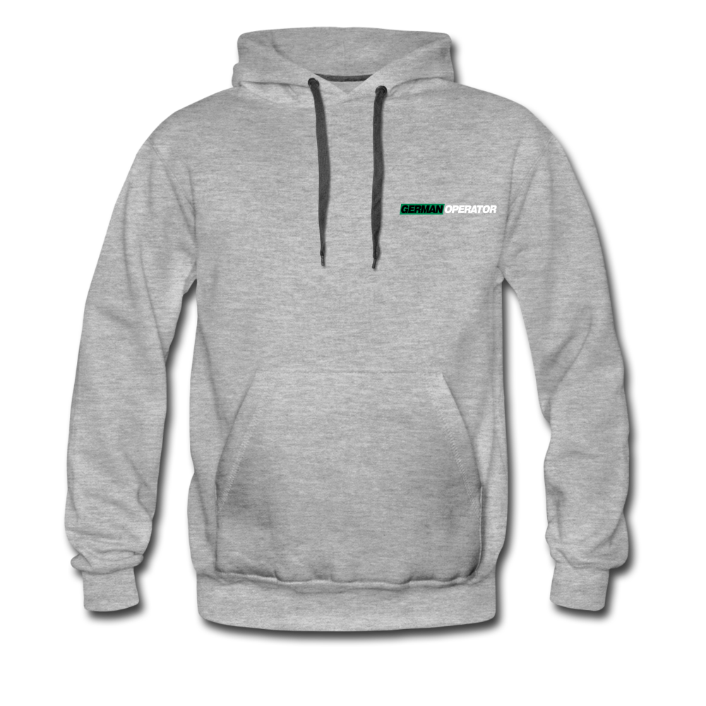 "German Operator" Premium Hoodie - Grau meliert