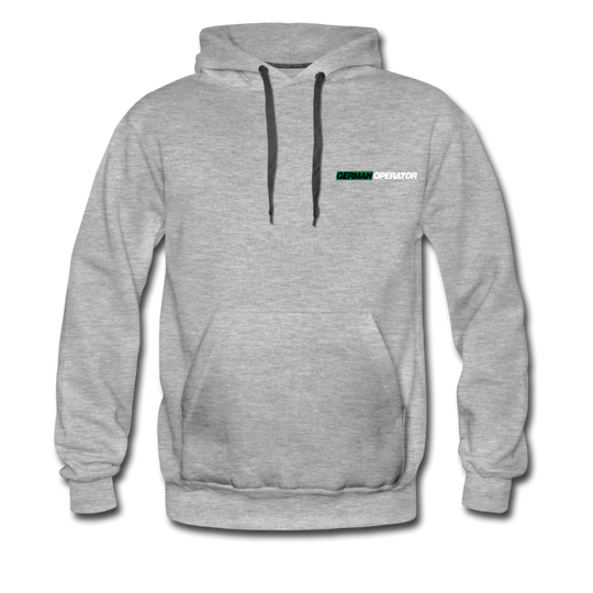 "German Operator" Premium Hoodie - Grau meliert