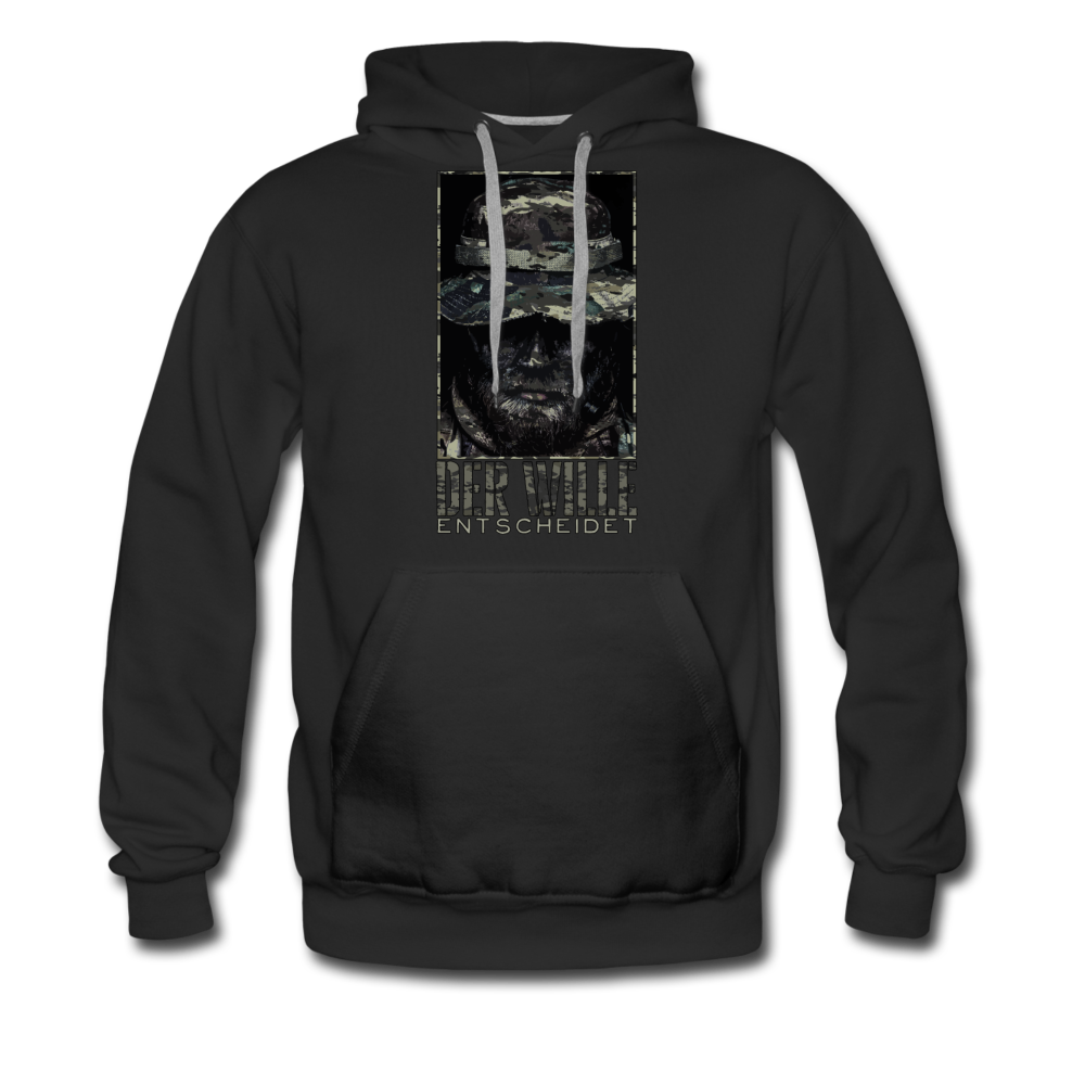 "Der Wille Entscheidet" Premium Hoodie - Schwarz