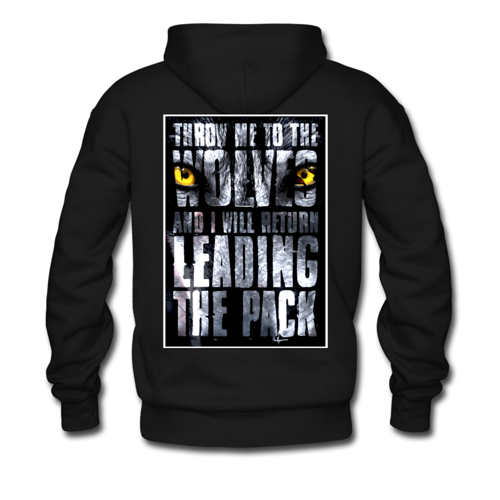 "Throw me to the Wolves" Premium Hoodie - Schwarz