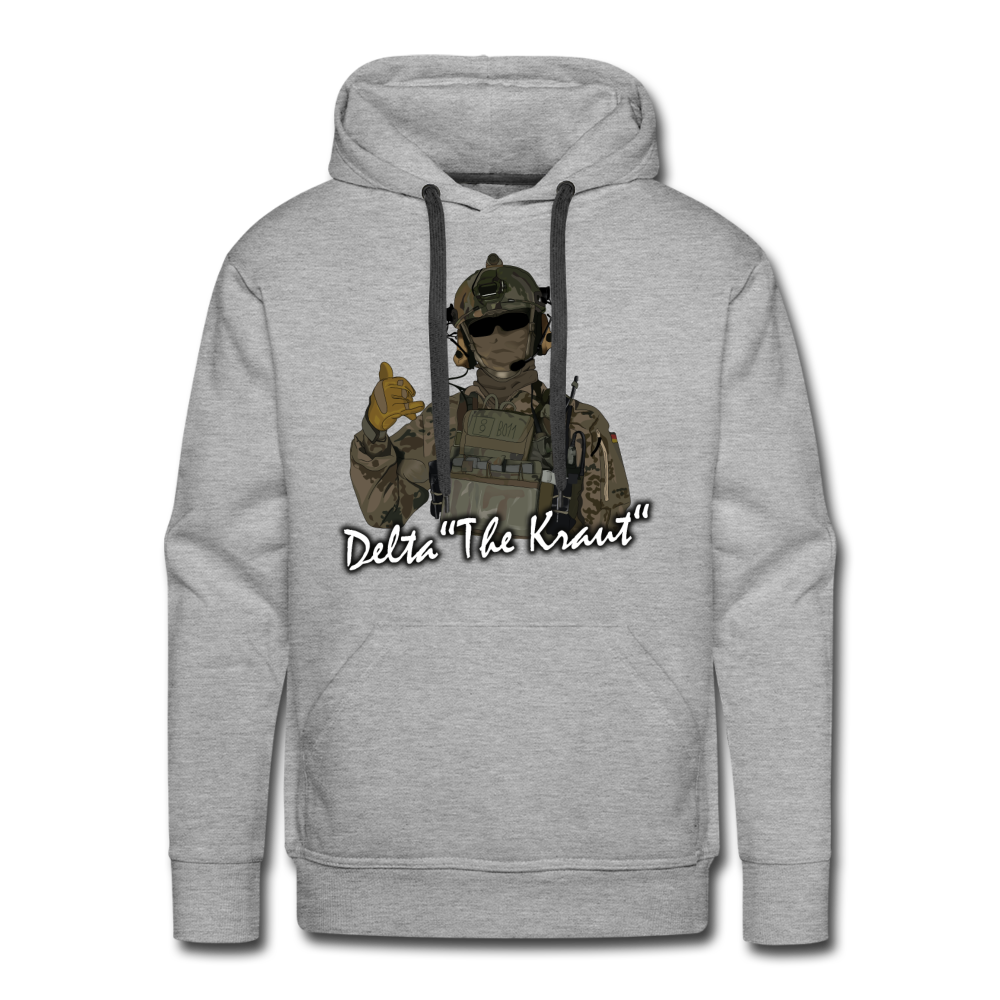 Delta "The Kraut" Premium Hoodie - Grau meliert