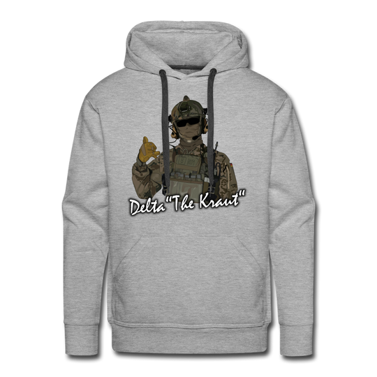Delta "The Kraut" Premium Hoodie - Grau meliert