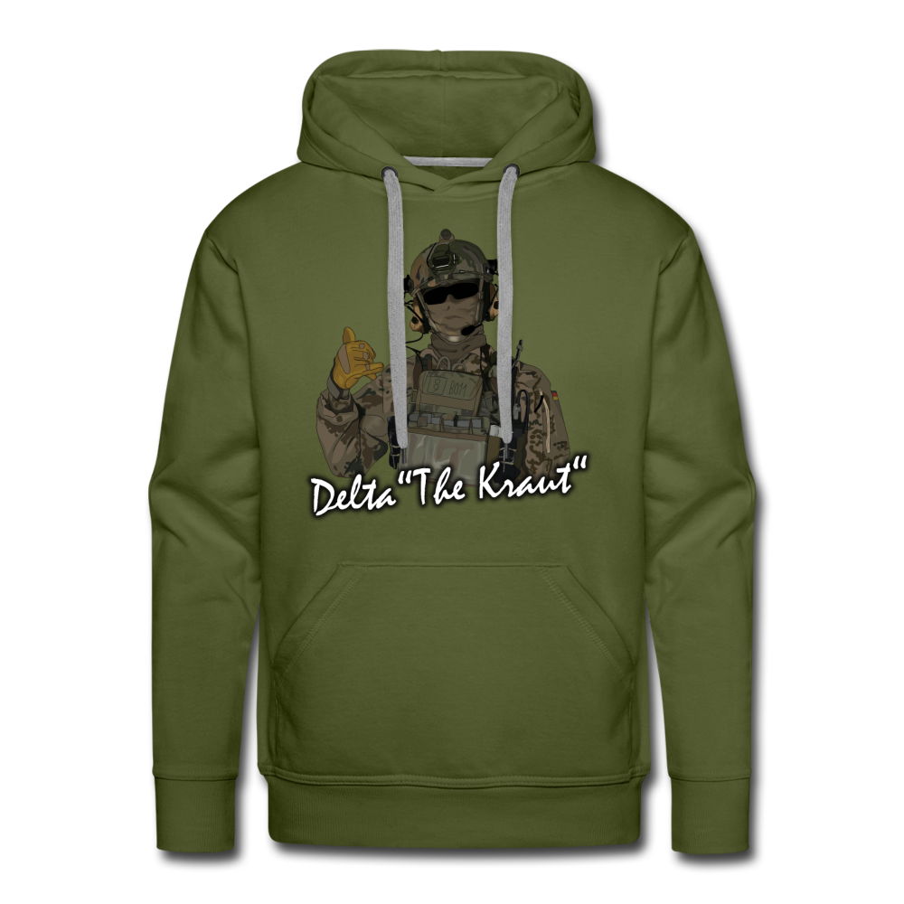 Delta "The Kraut" Premium Hoodie - Olivgrün