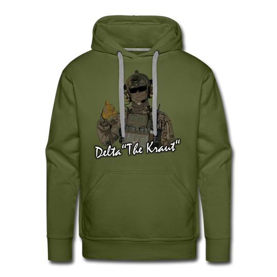 Delta "The Kraut" Premium Hoodie - Olivgrün