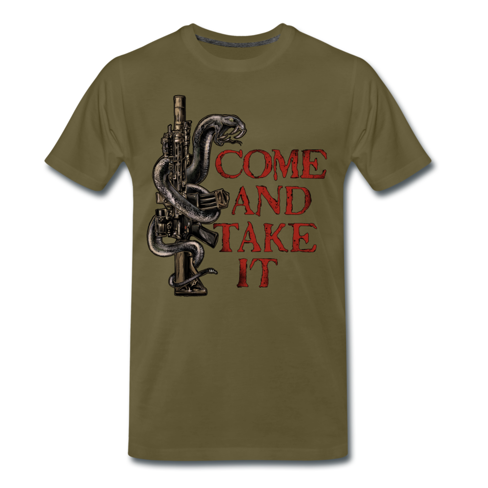 "Molon labe" Premium Shirt - Khaki