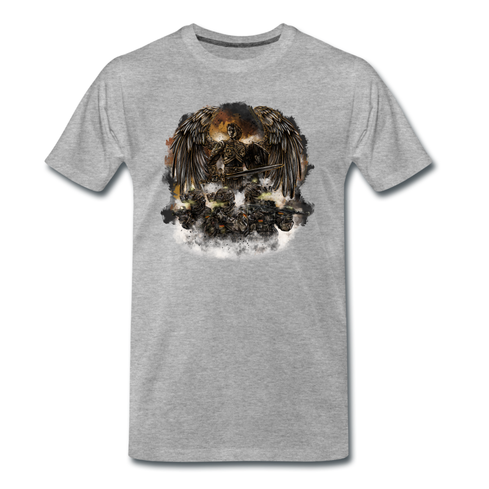 "St. Michael" Premium Shirt - Grau meliert