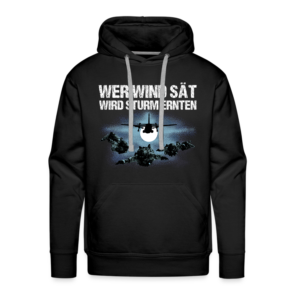 "Wer Wind sät" Premium Hoodie
